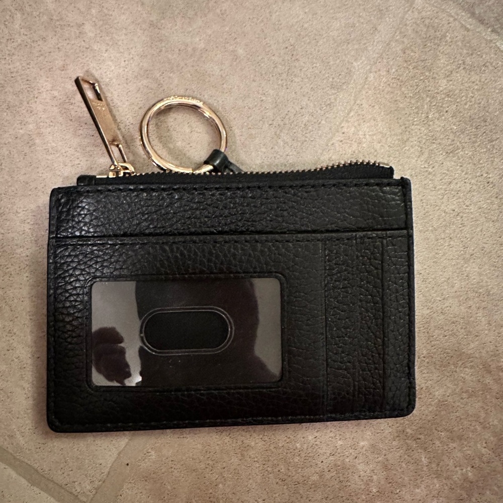 Marc Jacobs Black Leather Card Case with Gold Hardware - Picture 2 of 5